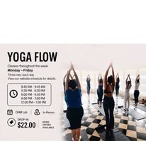 Yoga Flow class at OHM Lab