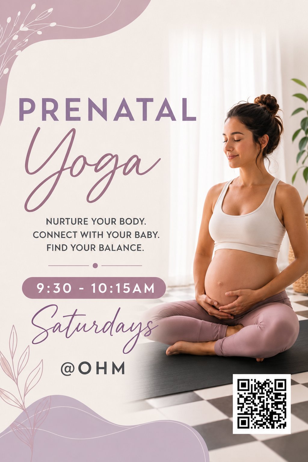 Prenatal Yoga at OHM Lab in Gainesville
